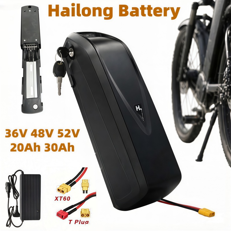 Ebike Battery 48V 20Ah Hailong - بطارية دراجة كهربائية متعددة الأحجام طراز
