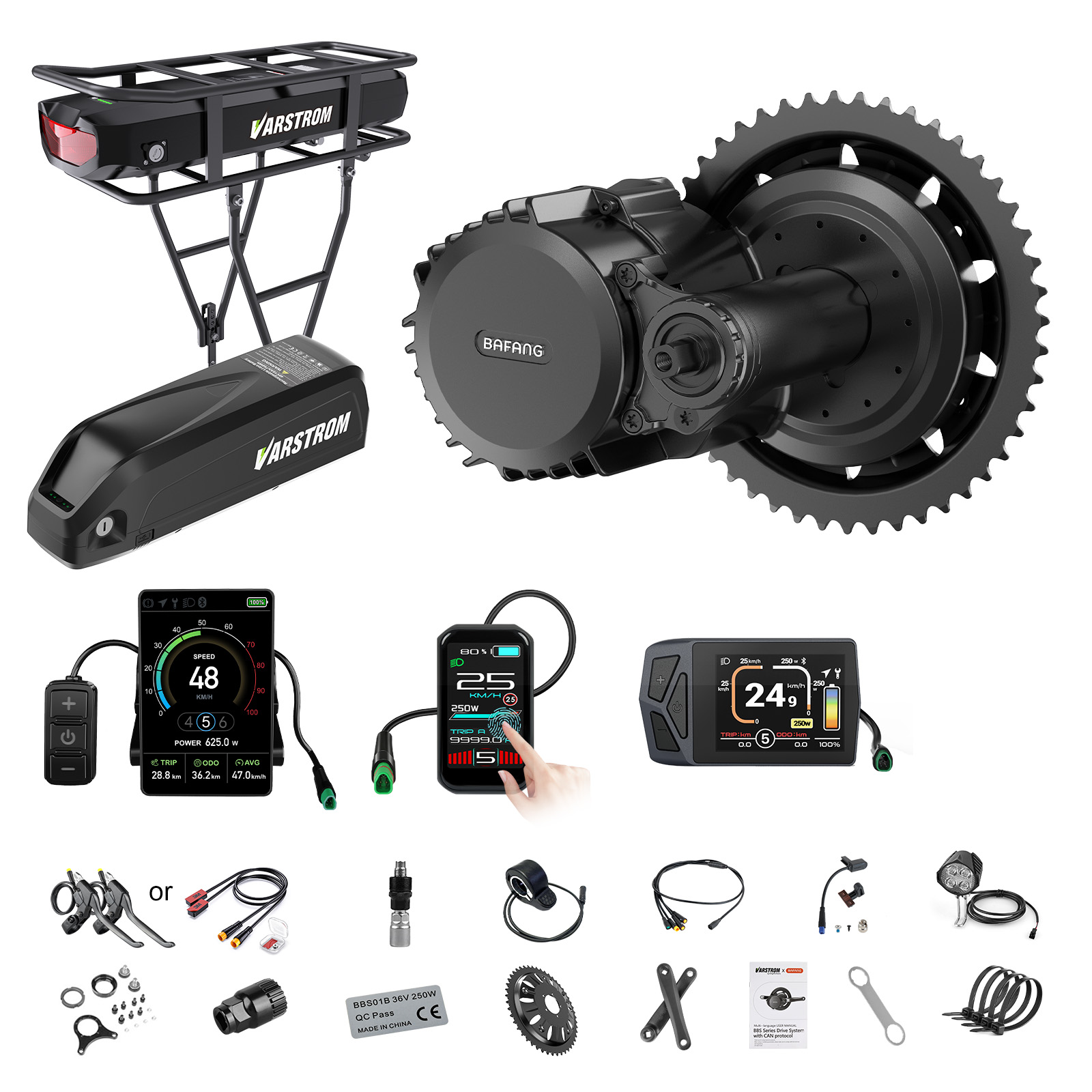 Bafang Bbs02B 48V 750W Mid Drive Kit - [الشحن إلى الولايات المتحدة] طقم محرك