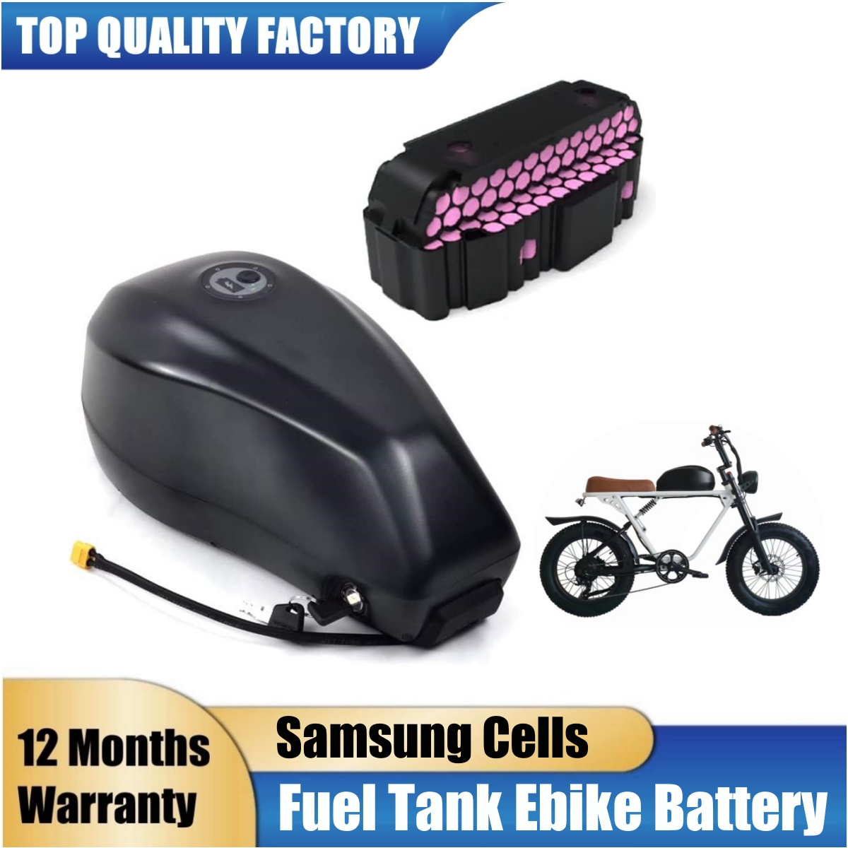 بطارية دراجة كهربائية على شكل  - مراجعة Electric Bicycle Battery 72V 30Ah وسعره