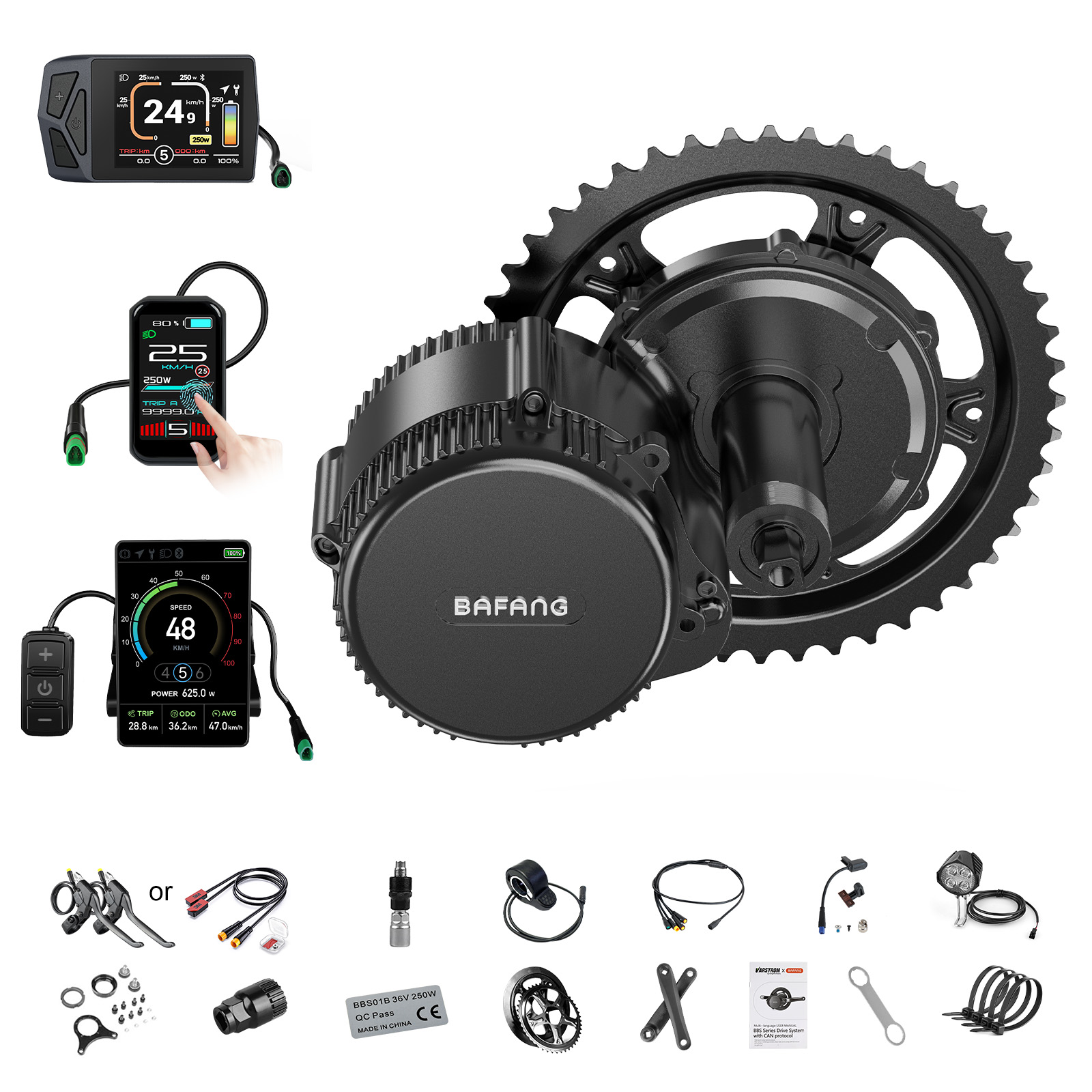[الشحن المحلي في الولايات المت - مراجعة Mid Drive Motor Kit 52V 1000W وسعره
