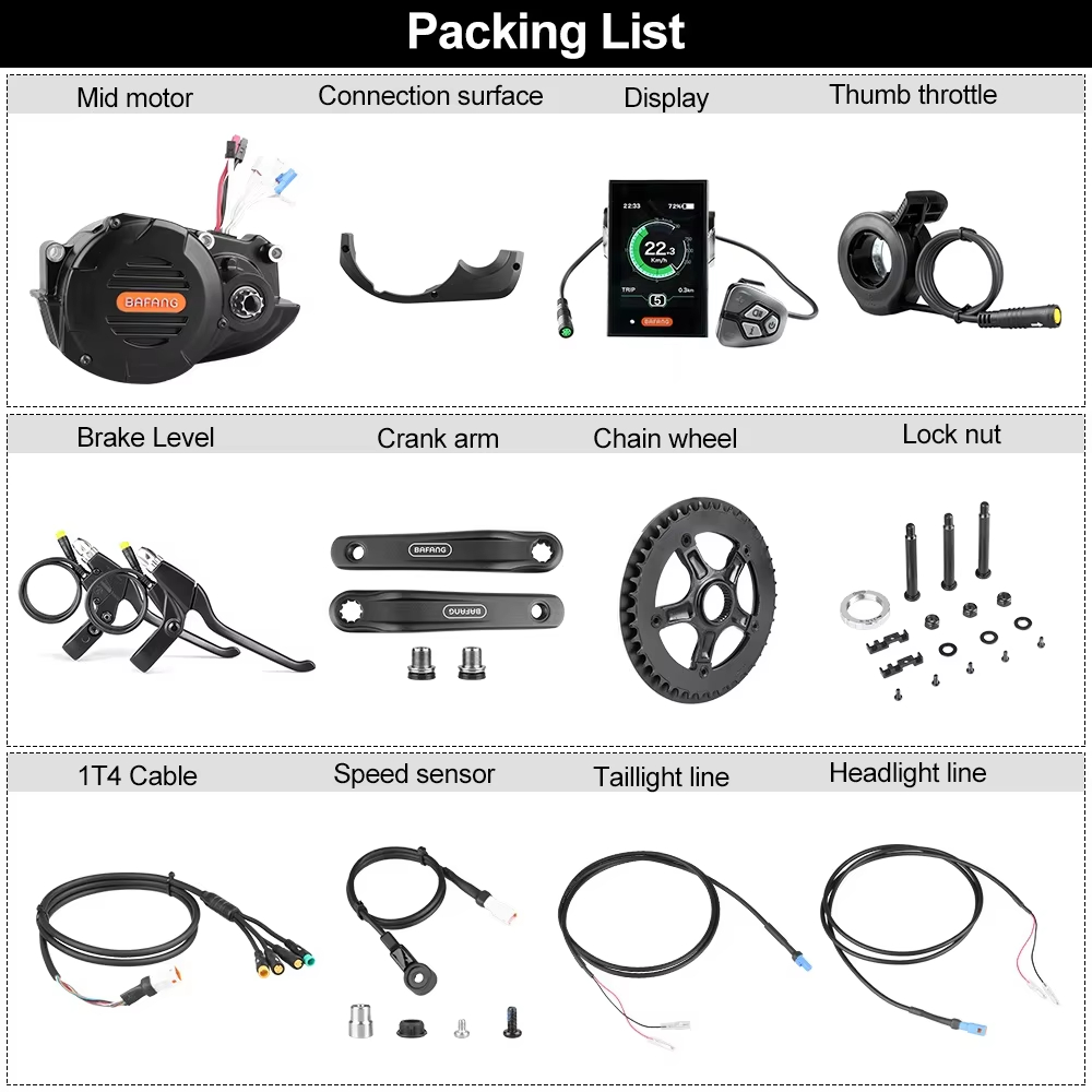 Bafang M620 G510 48 فولت 52 فو - مراجعة Mid Drive Motor Kit 52V 1000W وسعره