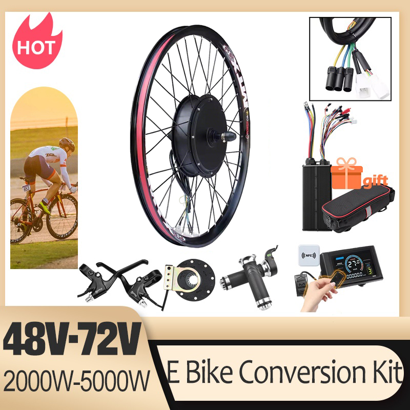 طقم تحويل الدراجة الكهربائية 7 - مراجعة Ebike Conversion Kit 72V 3000W وسعره