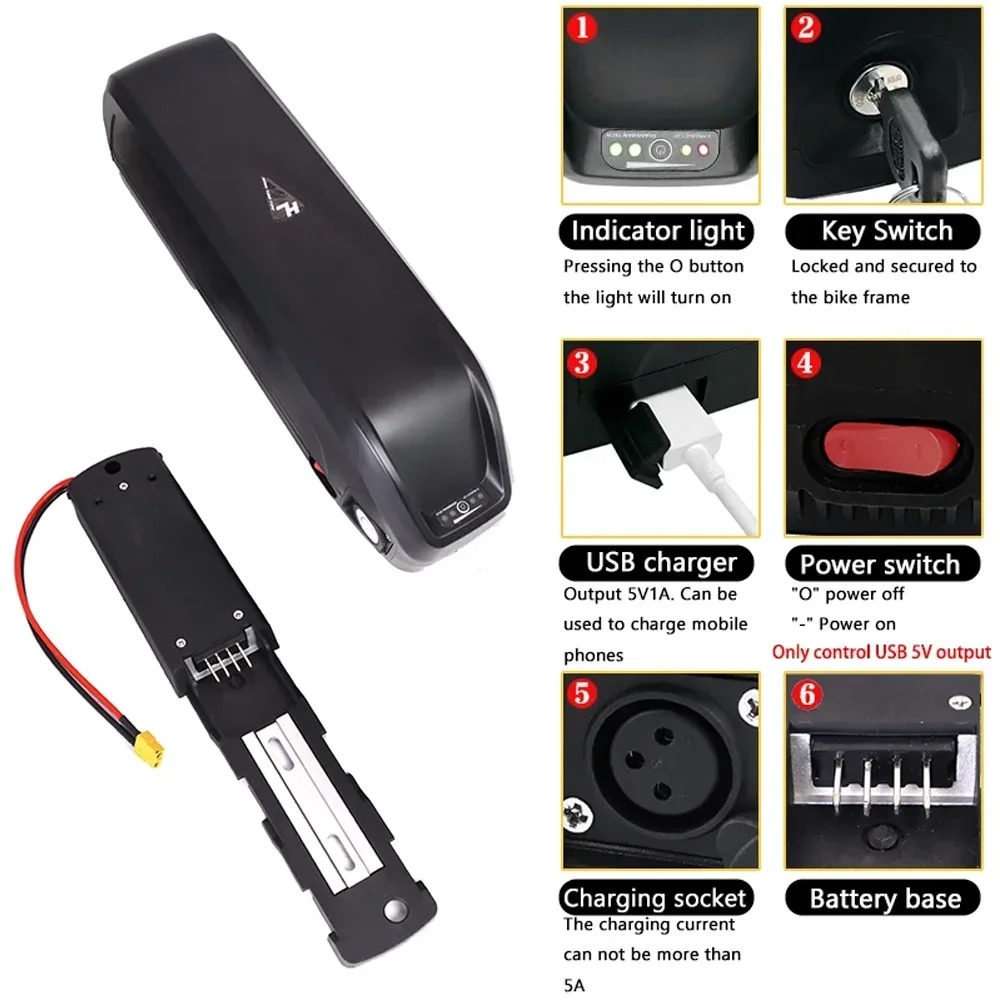 جديد من هايلونج 36 فولت 48 فول - مراجعة Ebike Battery 48V 20Ah Hailong وسعره