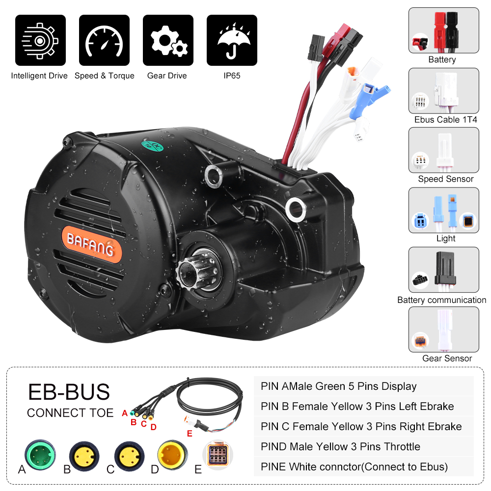 مجموعة تحويل دراجة كهربائية لل - مراجعة Mid Drive Motor Kit 52V 1000W وسعره