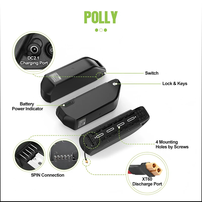 بطارية دراجة كهربائية للأنبوب  - مراجعة Electric Bicycle Battery 72V 30Ah وسعره