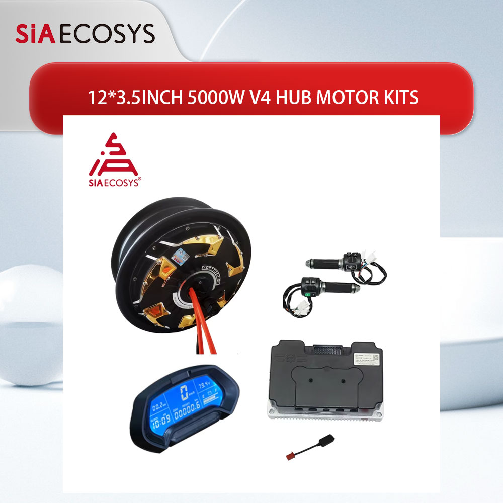 QS موتور 12*3.5 بوصة 5000 واط  - مراجعة 72V 5000W Hub Motor Kit وسعره